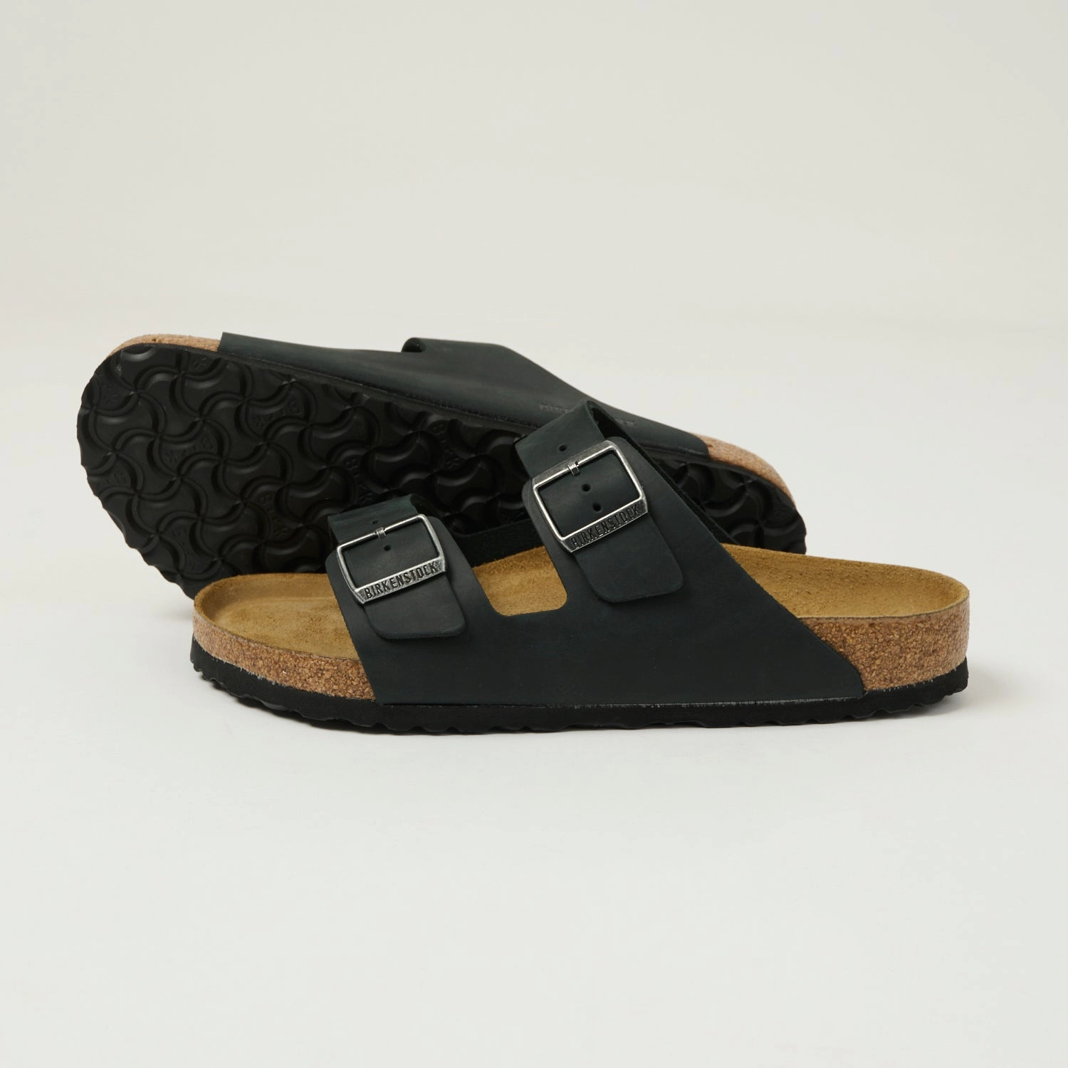 Birkenstock Arizona Suede Leather Sandal - Black Weekend Chill