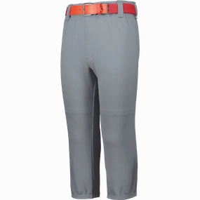 Youth Pull-Up Baseball Pant with Loops Athletic Flex Wear Comfy Waist