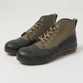 Smooth Flow Moonstar 'Alweather' Rubber Covered Hi-Top Sneaker - Olive