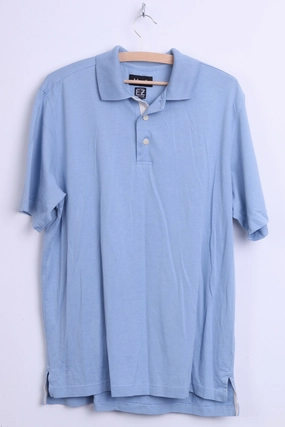 Fresh and Cool Ashworth Mens M Polo Shirt Classic Cotton Blue Performance Tech