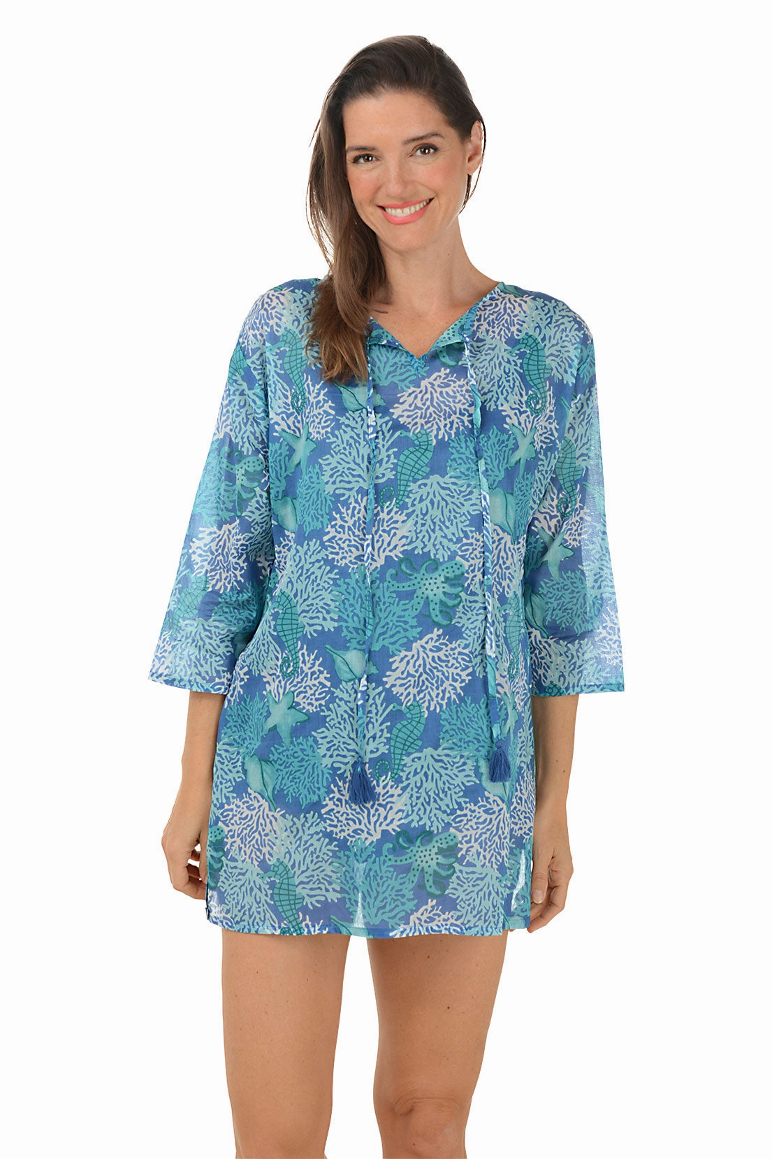 Hidden Pocket Octopus Hannah Tunic Cover-Up