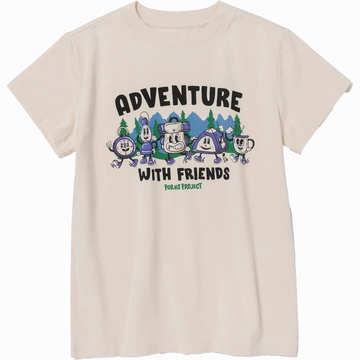 Youth Adventure With Friends Camp Tee Sport Flex Fit