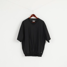 Comfy Stretch Fit casual top Ping Men L Shirt Black Golf Classic V Neck Short Sleeve Activewear Top