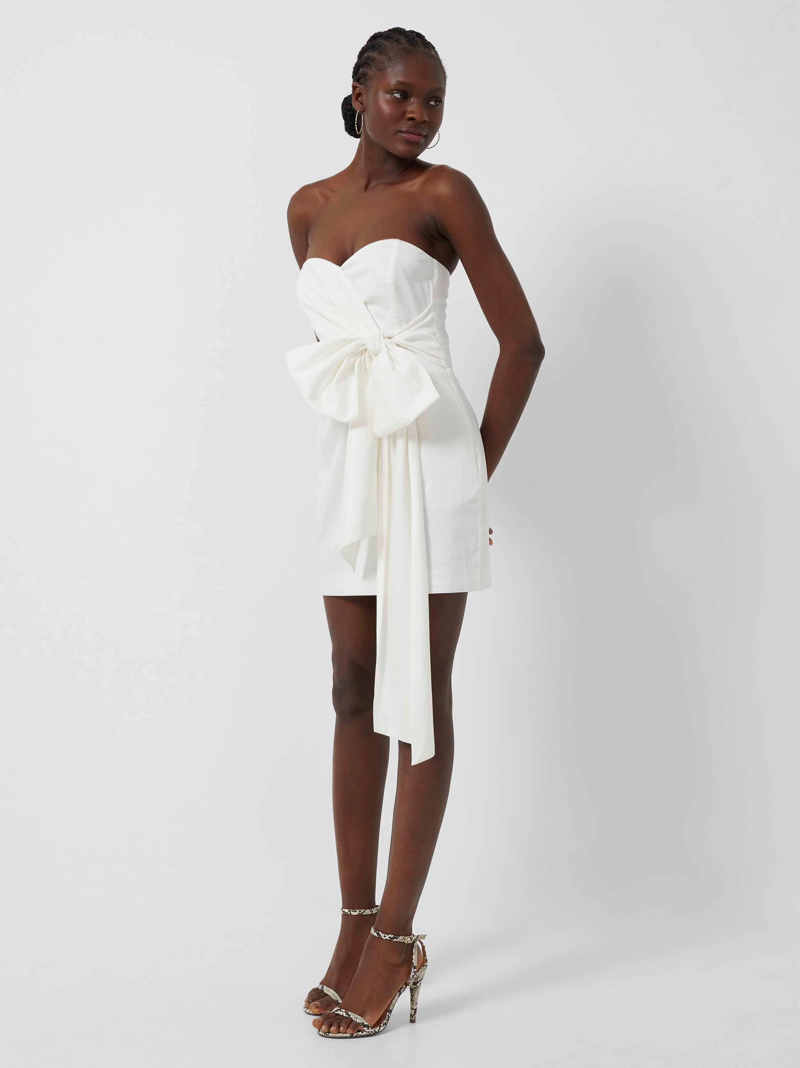 Neutral palette Vacation Vibe Florida Summer Strapless Dress