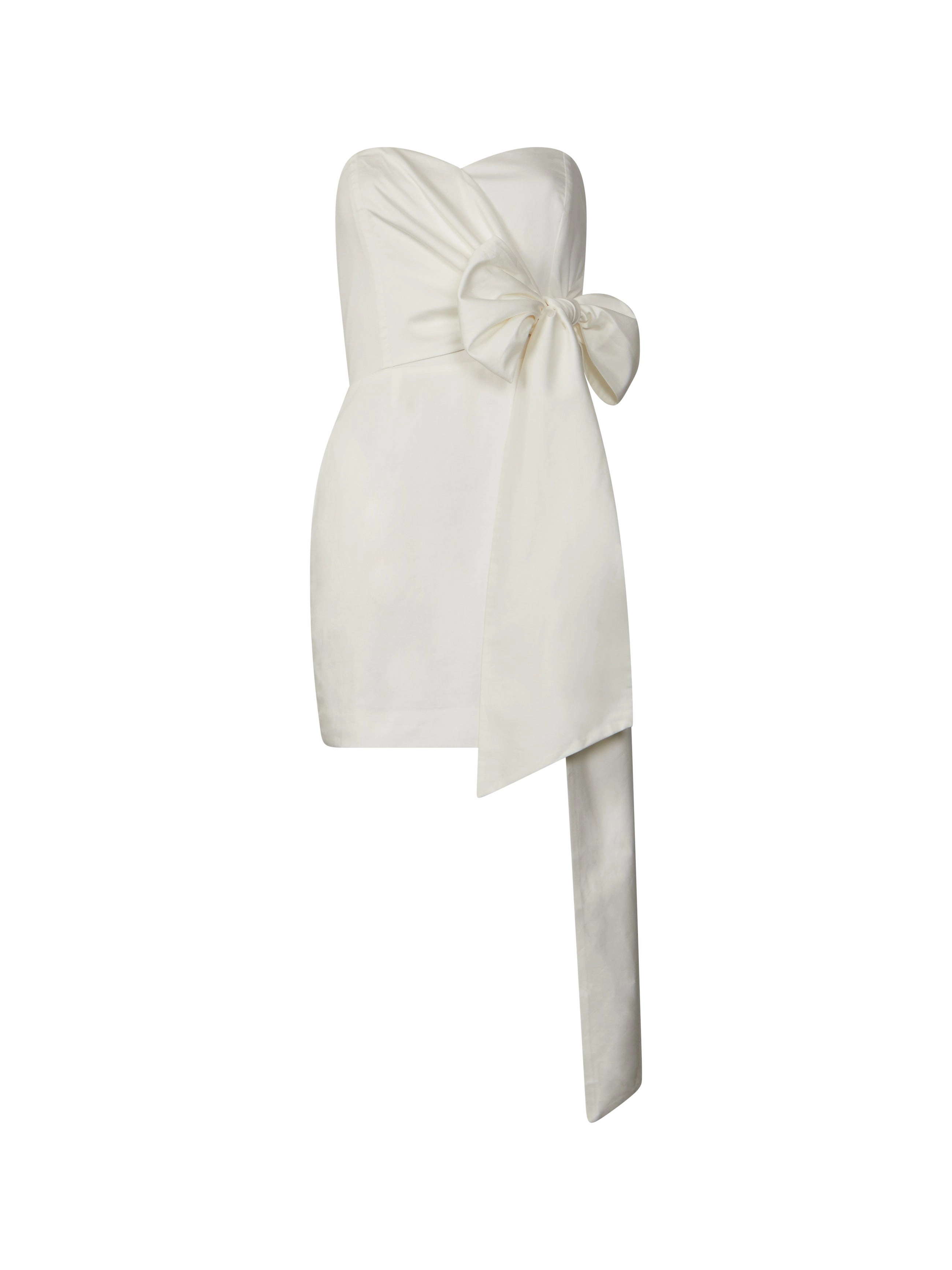 Florida Summer Strapless Dress Ruffle Hem Mix-And-Match