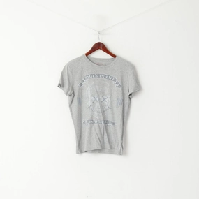 Diesel Industry Men S Shirt Grey Cotton Graphic Crew Neck Smile In Life Top SeamlessSidePanels