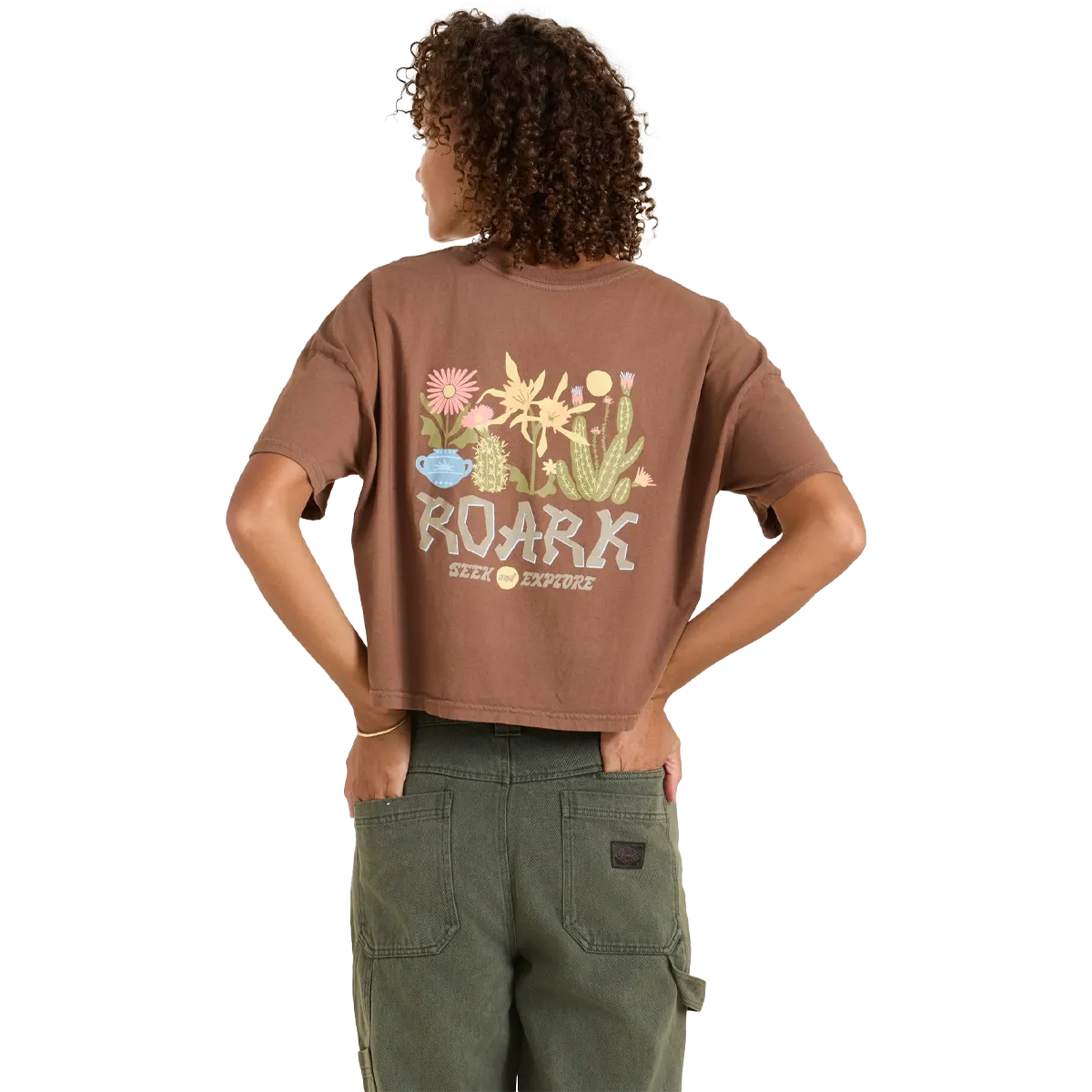 Women's Garden Seek Boxy Crop On-the-Go Fashion Stylish Casual