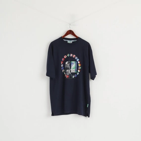 Effortless Look Coper Men XXL T-Shirt Navy Rugby World Cup 2003 Official IRB Australia Top