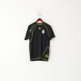Le coq Sportif Men M Shirt Black Hibernian Edinburgh Football Club Jersey Sport Top Oeko Tex Certified