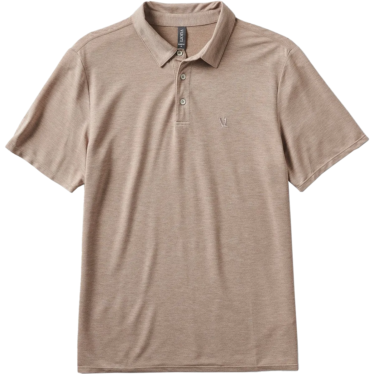 Durable Ribbed Hem Men's Knit Twill Polo