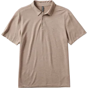 Reinforced Neckline Men's Knit Twill Polo