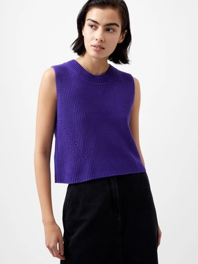 Mozart Crewneck Sleeveless Vest Layered Collar Option Flexible Layer