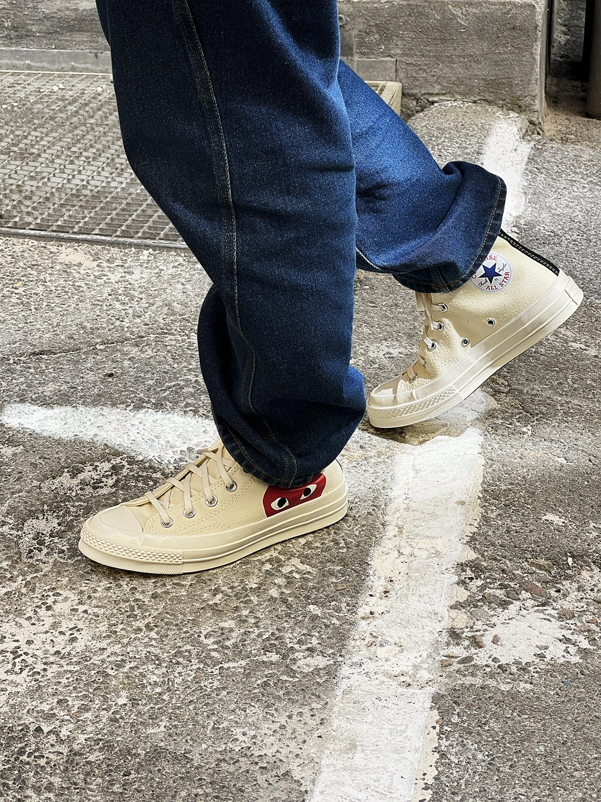 Trail Daily Slip Resistant Converse High 'Chuck Taylor' Sneakers - White