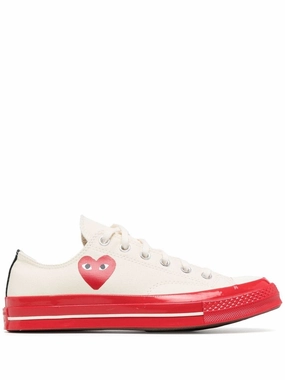 Smooth ride Converse Low 'Chuck Taylor' Sneaker Red Sole - White