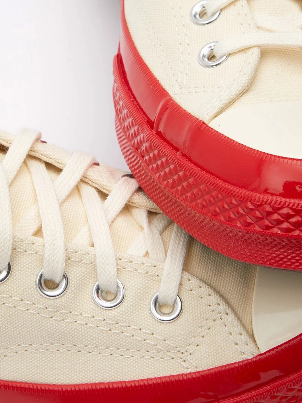 Converse Low 'Chuck Taylor' Sneaker Red Sole - White 3D printed midsole
