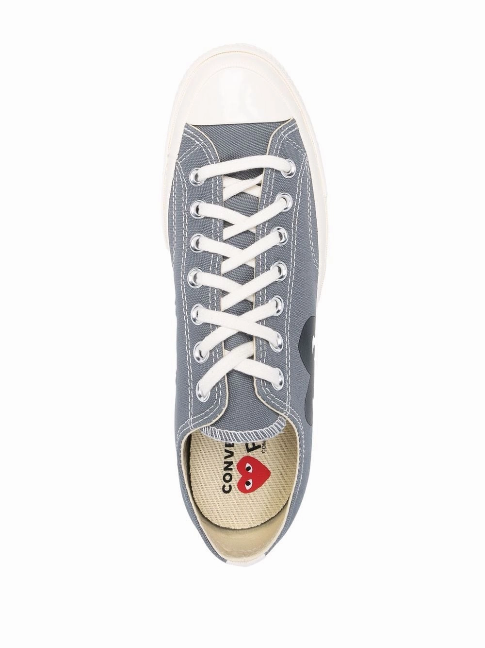 Jump Support Sock Like Converse Low 'Chuck Taylor' Sneakers - Grey