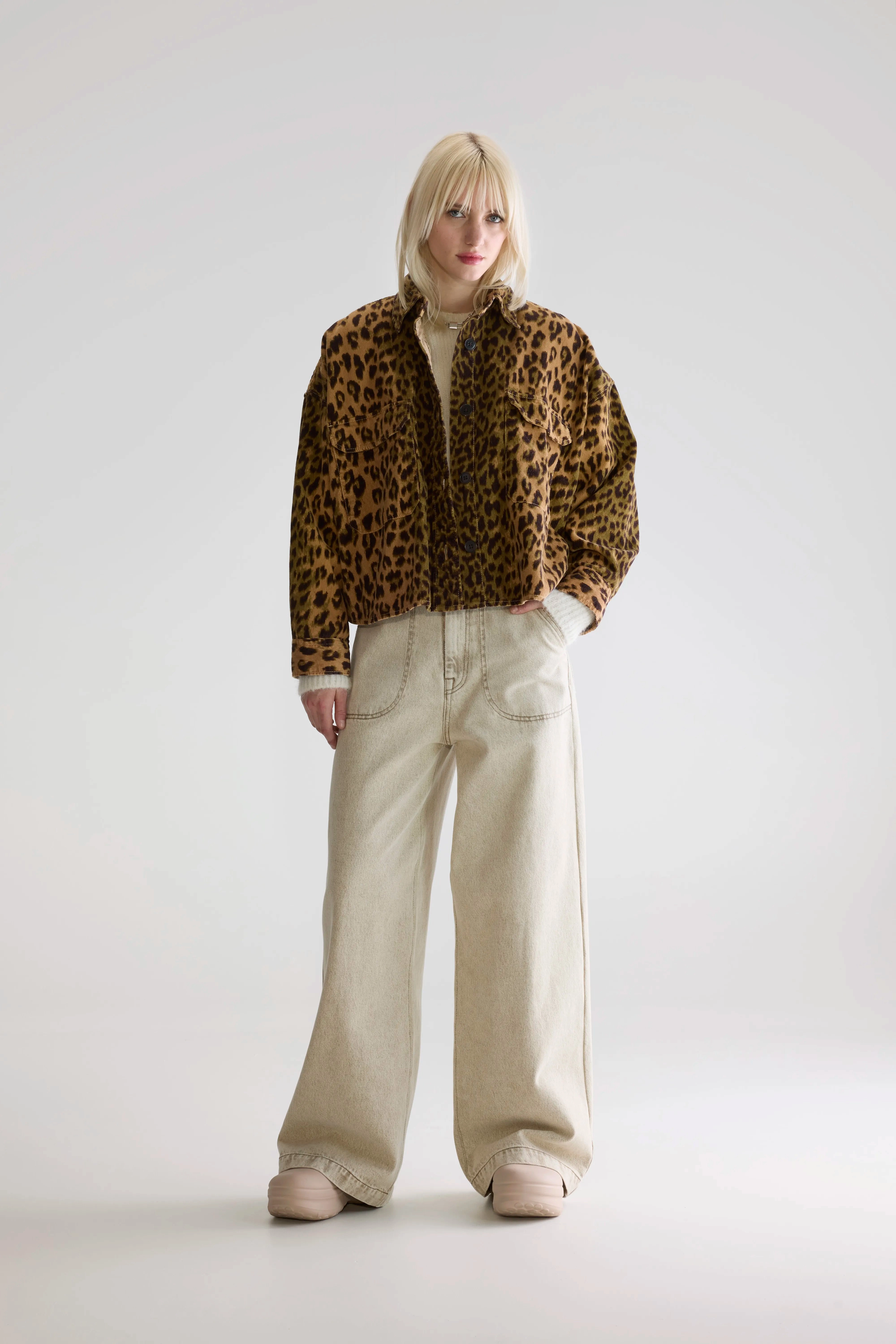 Wyat leopard overshirt (252 / W / COMBO B) Neutral Style