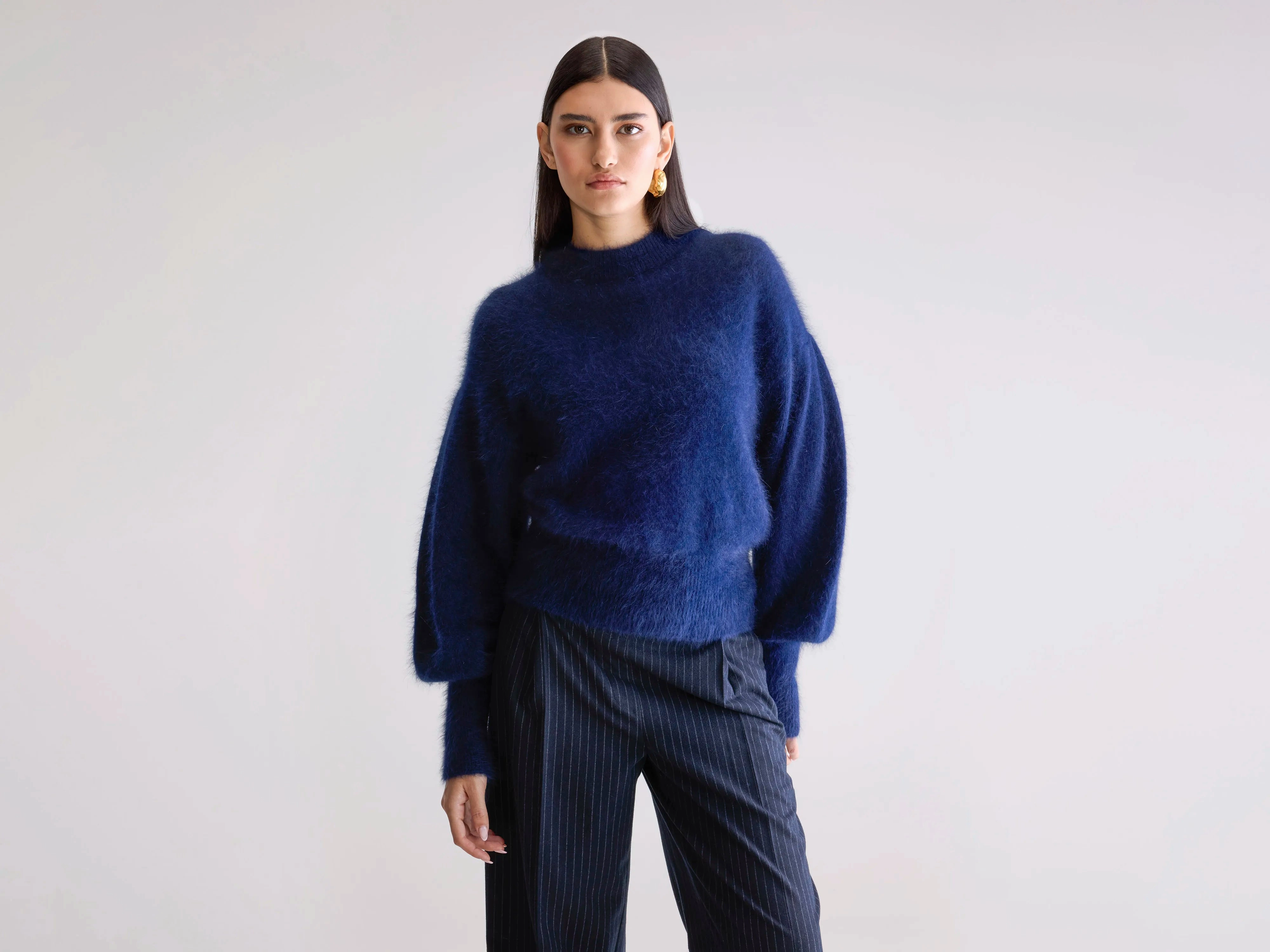 Fall Favorites Dateka Fluffy Sweater (252 / W / NAVY)