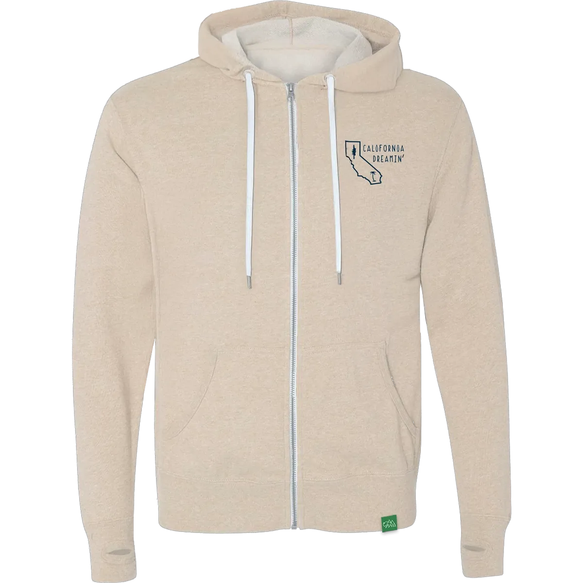 Drawstring Thermal Insulation Men's California Topo Hoodie