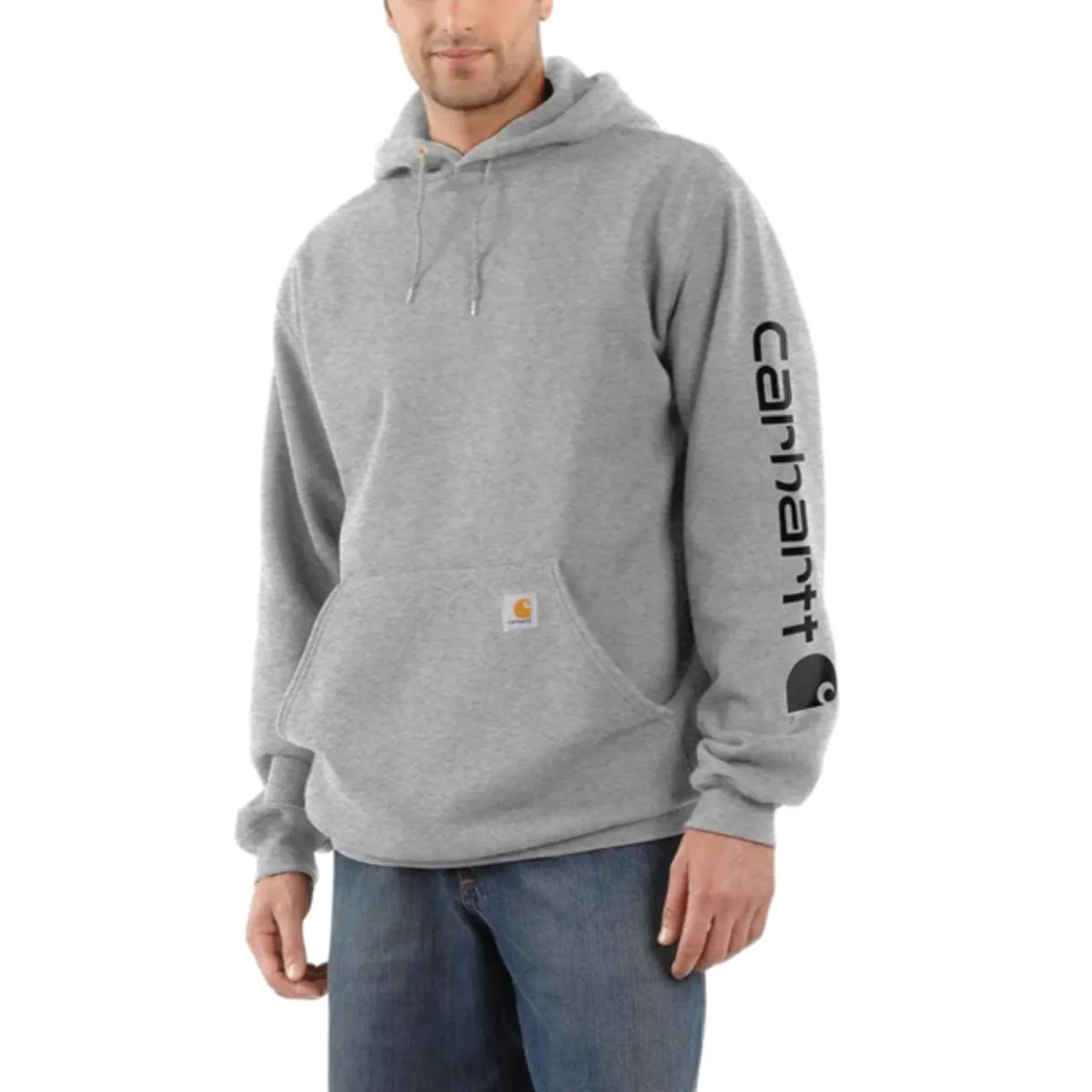 Men's Midweight Logo Hooded Sweatshirt goes with sweatpants Petite Cut