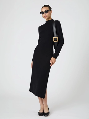 Timeless Comfort Wear Mood Flex Cosysoft Side Split Midi Dress