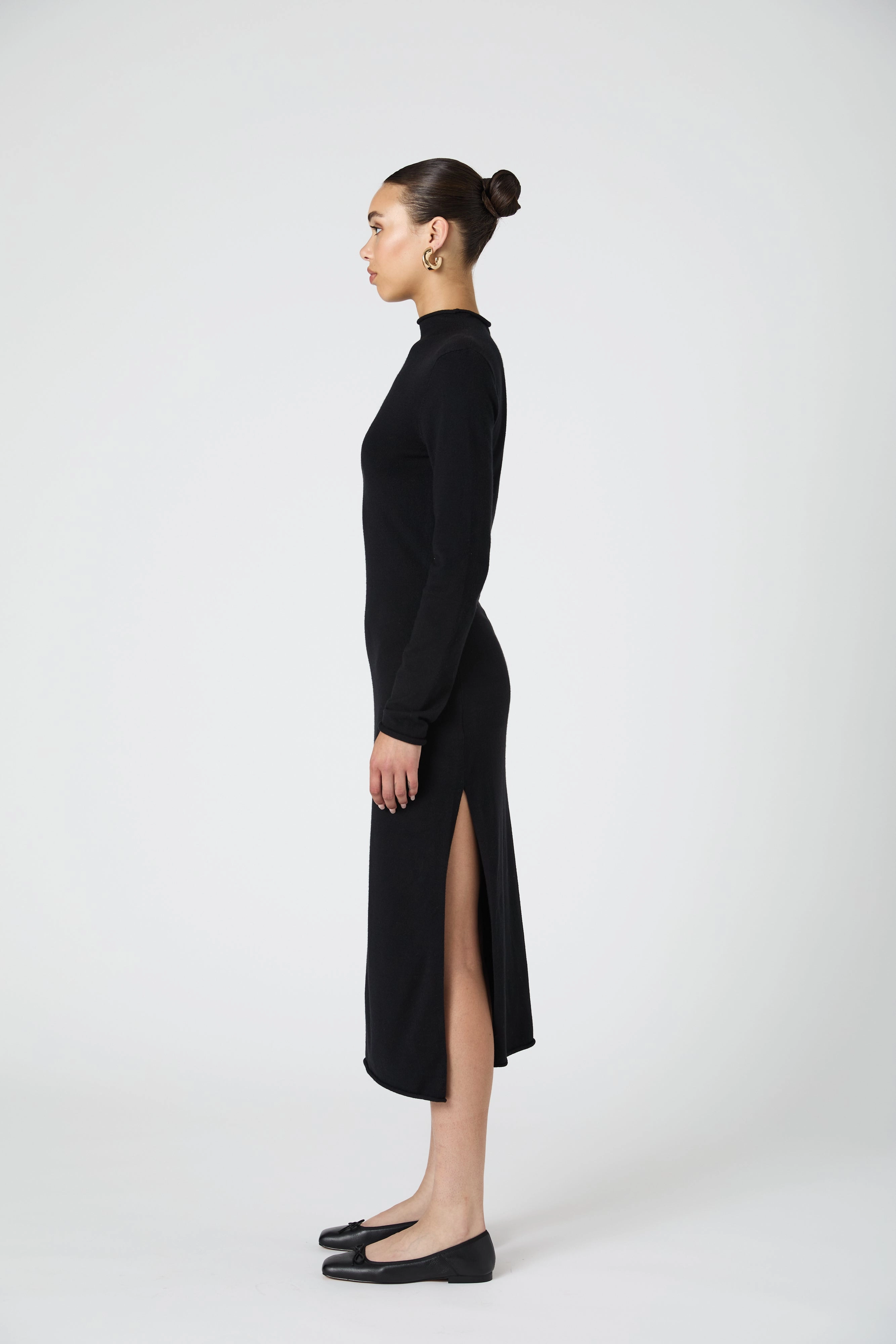 Relaxed Mood Cosysoft Side Split Midi Dress