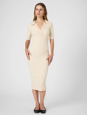 Mid Season Cosysoft V Neck Midi Dress
