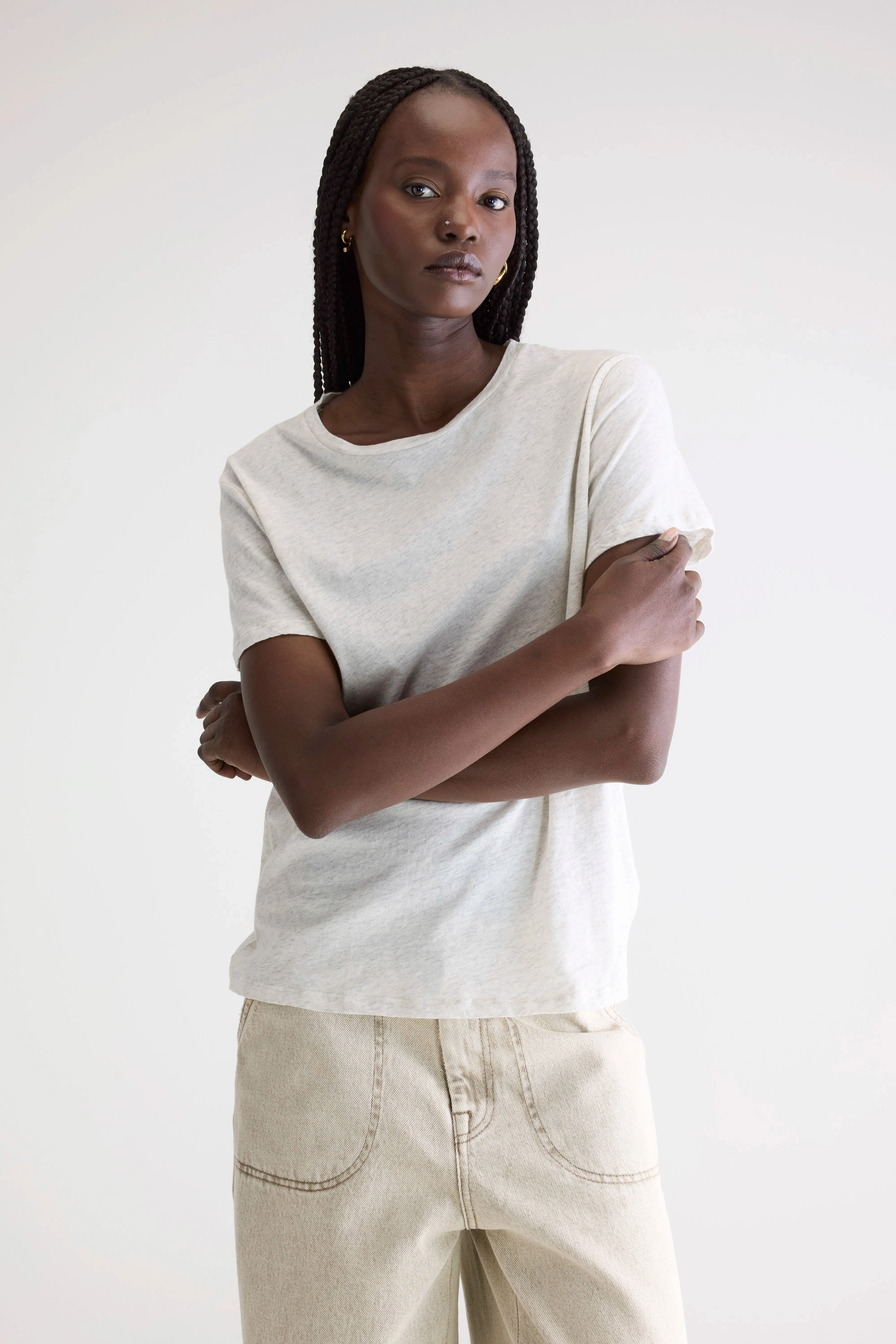 material trend Breathable wear Covi short-sleeve t-shirt (252 / W / OYSTER)