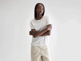 Covi short-sleeve t-shirt (252 / W / OYSTER) Easy to Carry