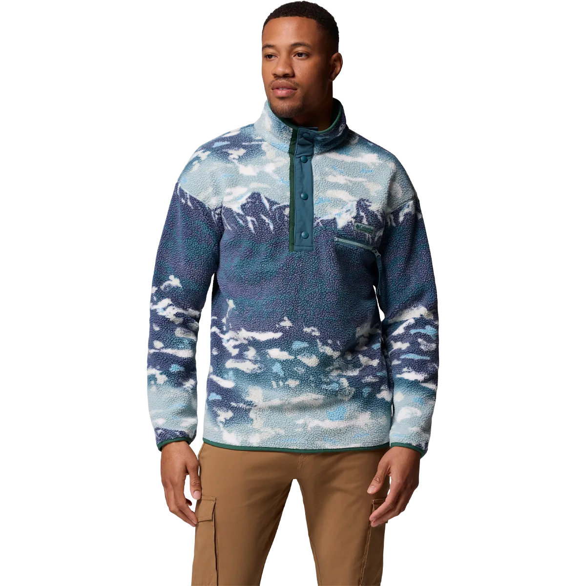 Luggage Layer Function Men's Helvetia II Printed 1/2 Snap Pullover