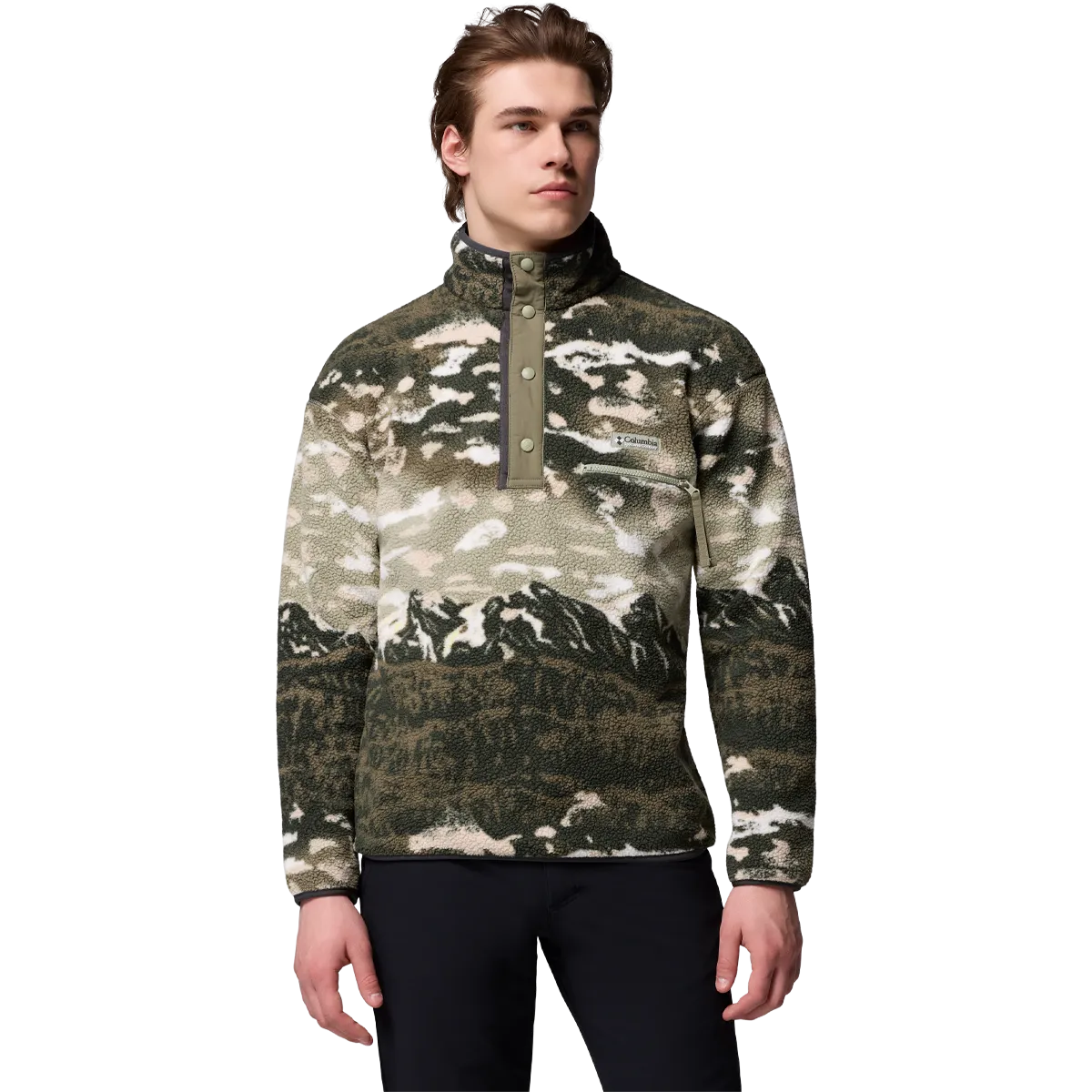 Men's Helvetia II Printed 1/2 Snap Pullover Hazard