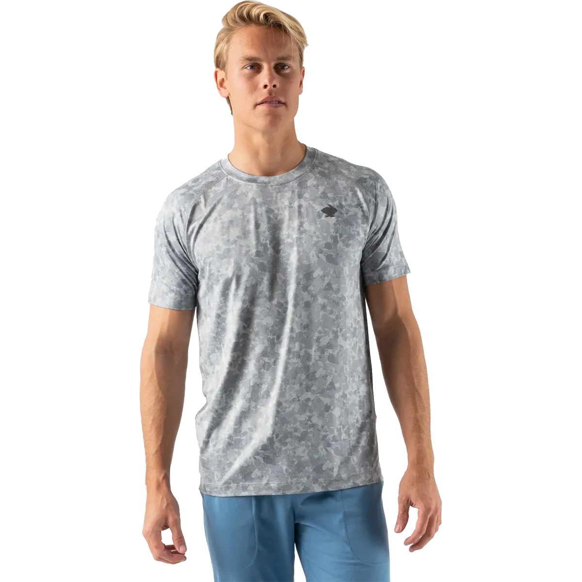 Stretch Material Layered Style Men's EZ Tee Short Sleeve