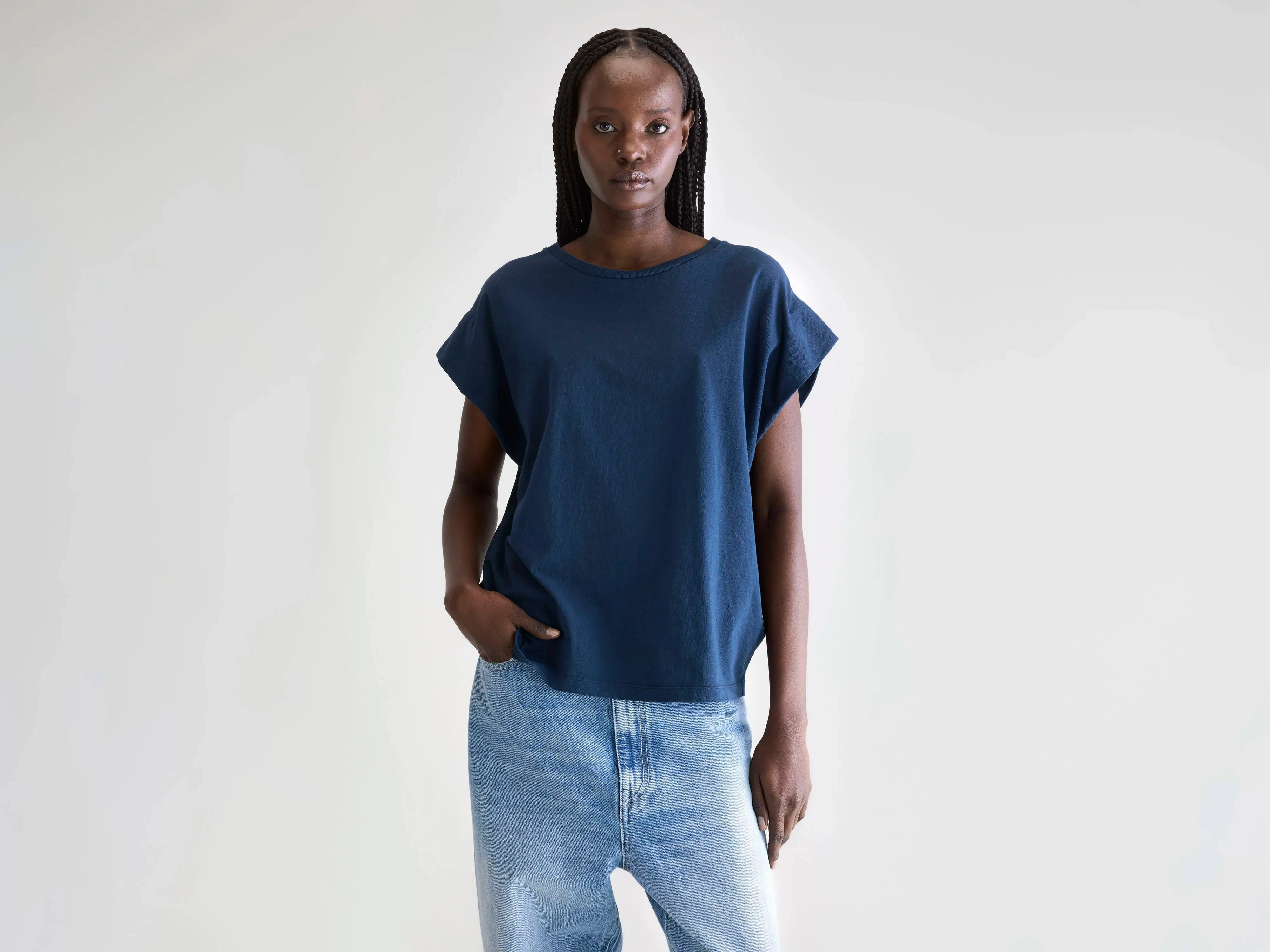 Vice crew-neck t-shirt (252 / W / PARKER) couple wear