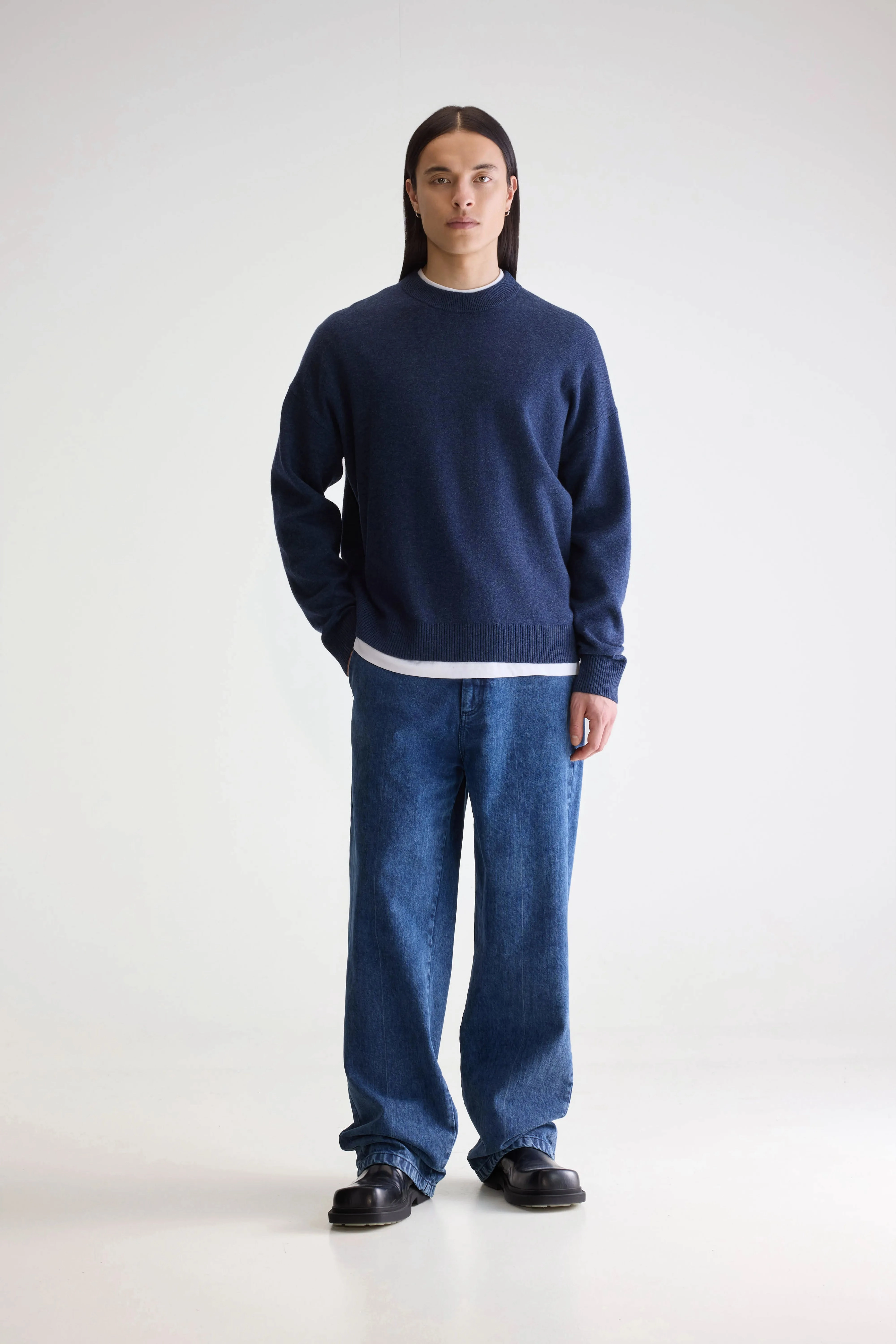 Geolem crewneck sweater (252 / M / ODYSEE) Colorfast Technology