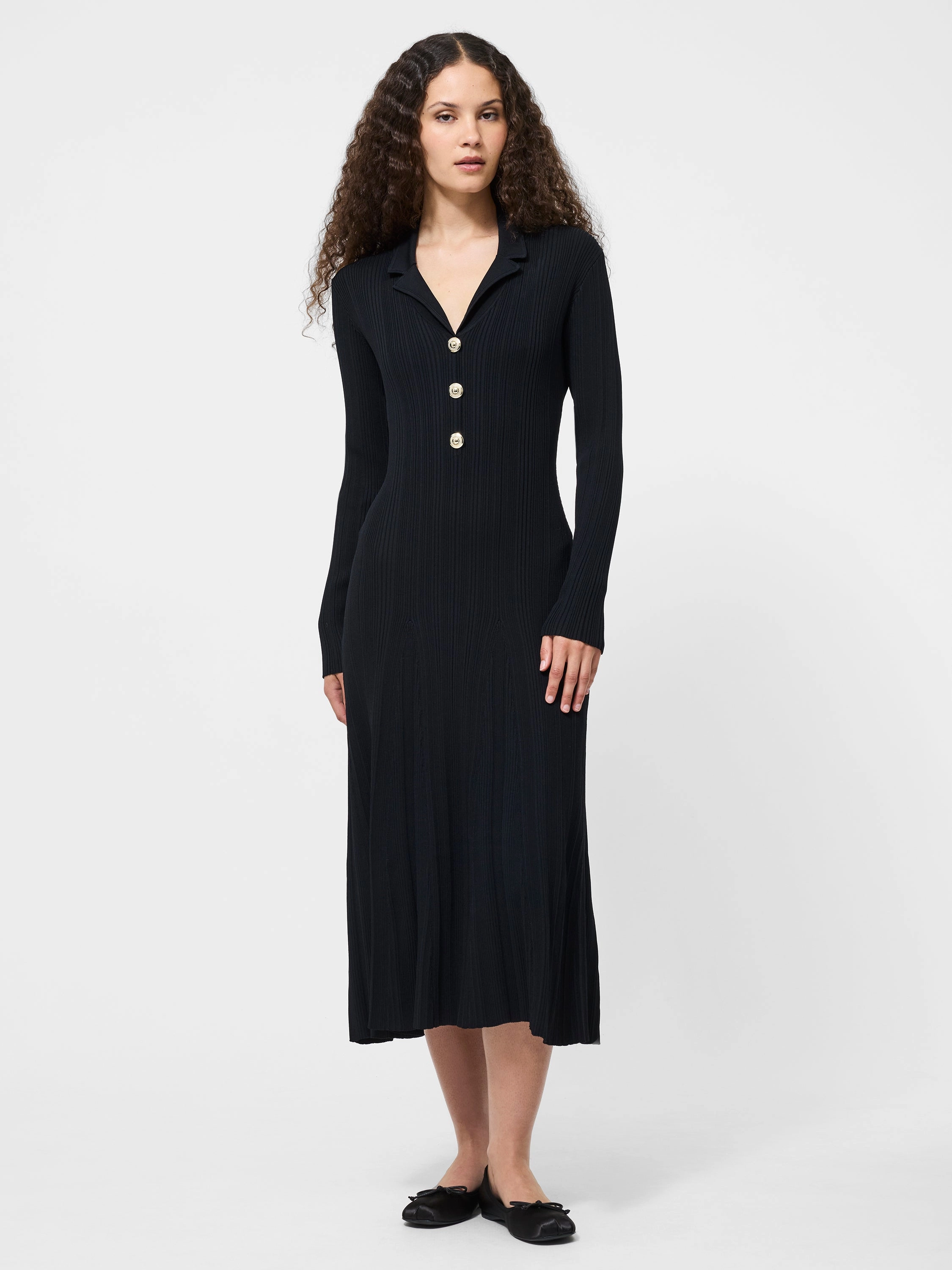 Crinkle Knit Maxi Dress Airy Movement animal-print