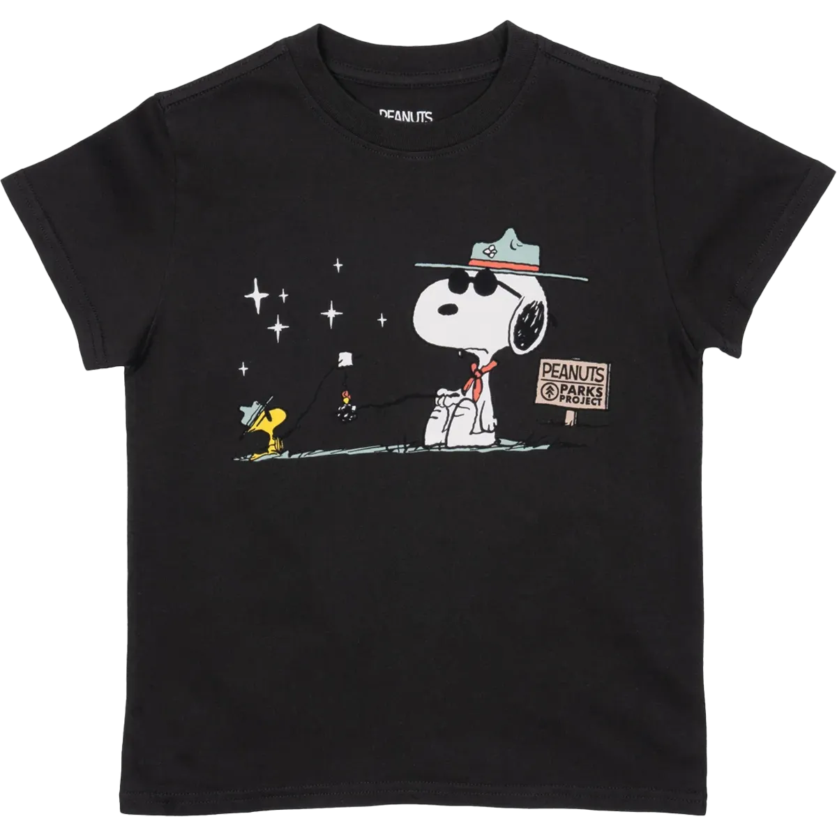 Youth Peanuts Happy Campers Tee Ultra Soft Texture Prom