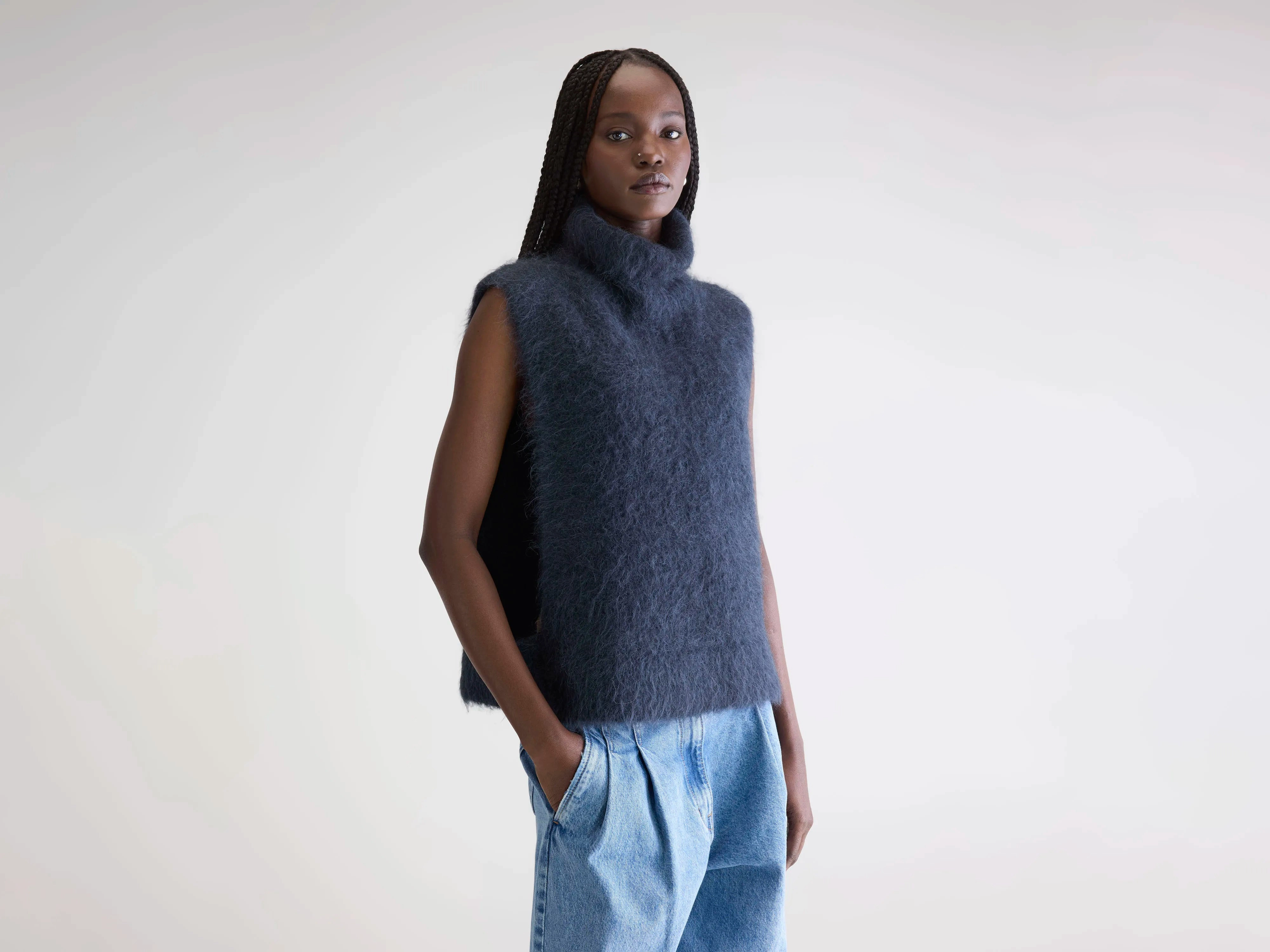 Fall Favorites Daren sleeveless sweater (252 / W / NAVY)