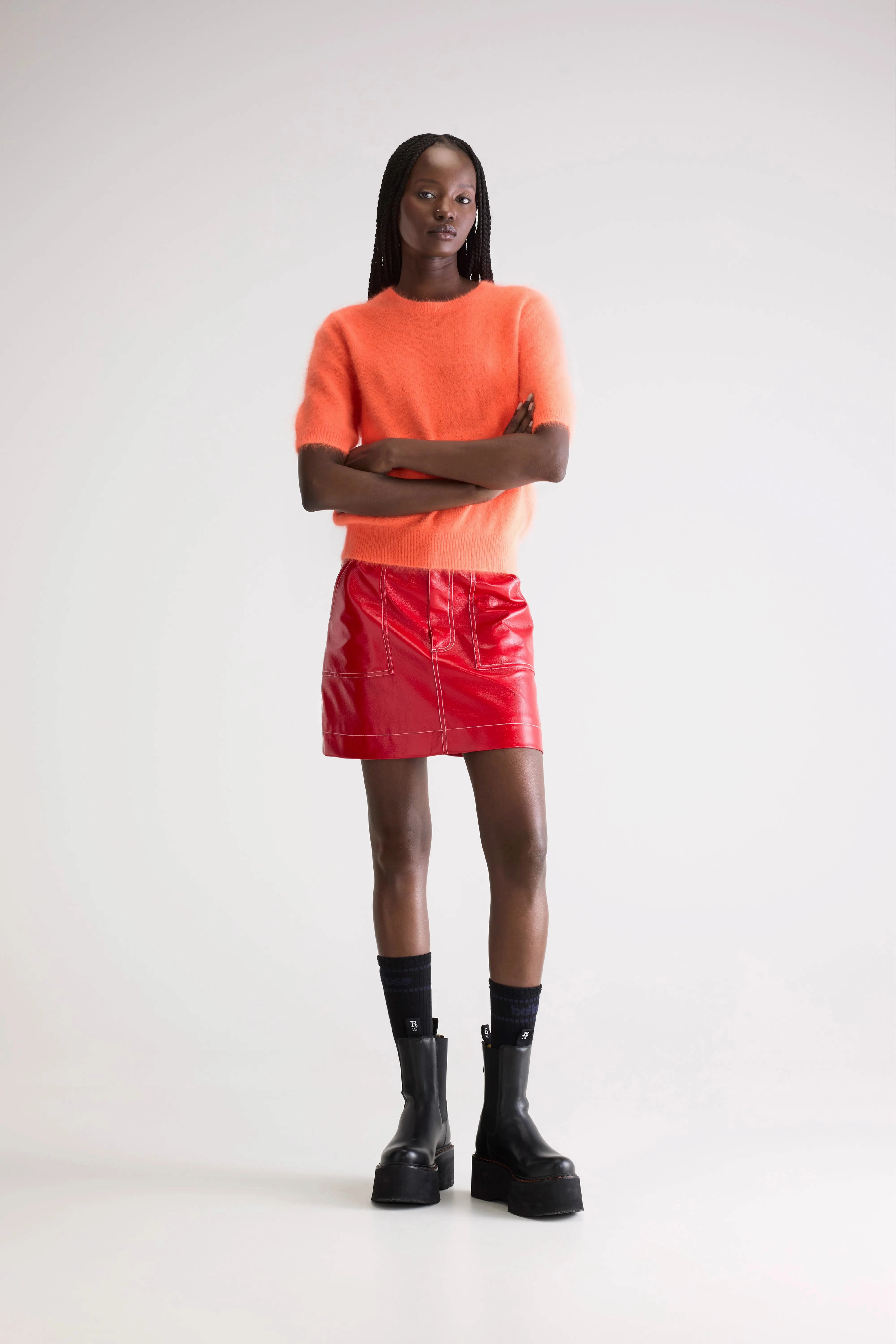 Fresh Layer Datad angora-blend sweater (252 / W / METEORA)