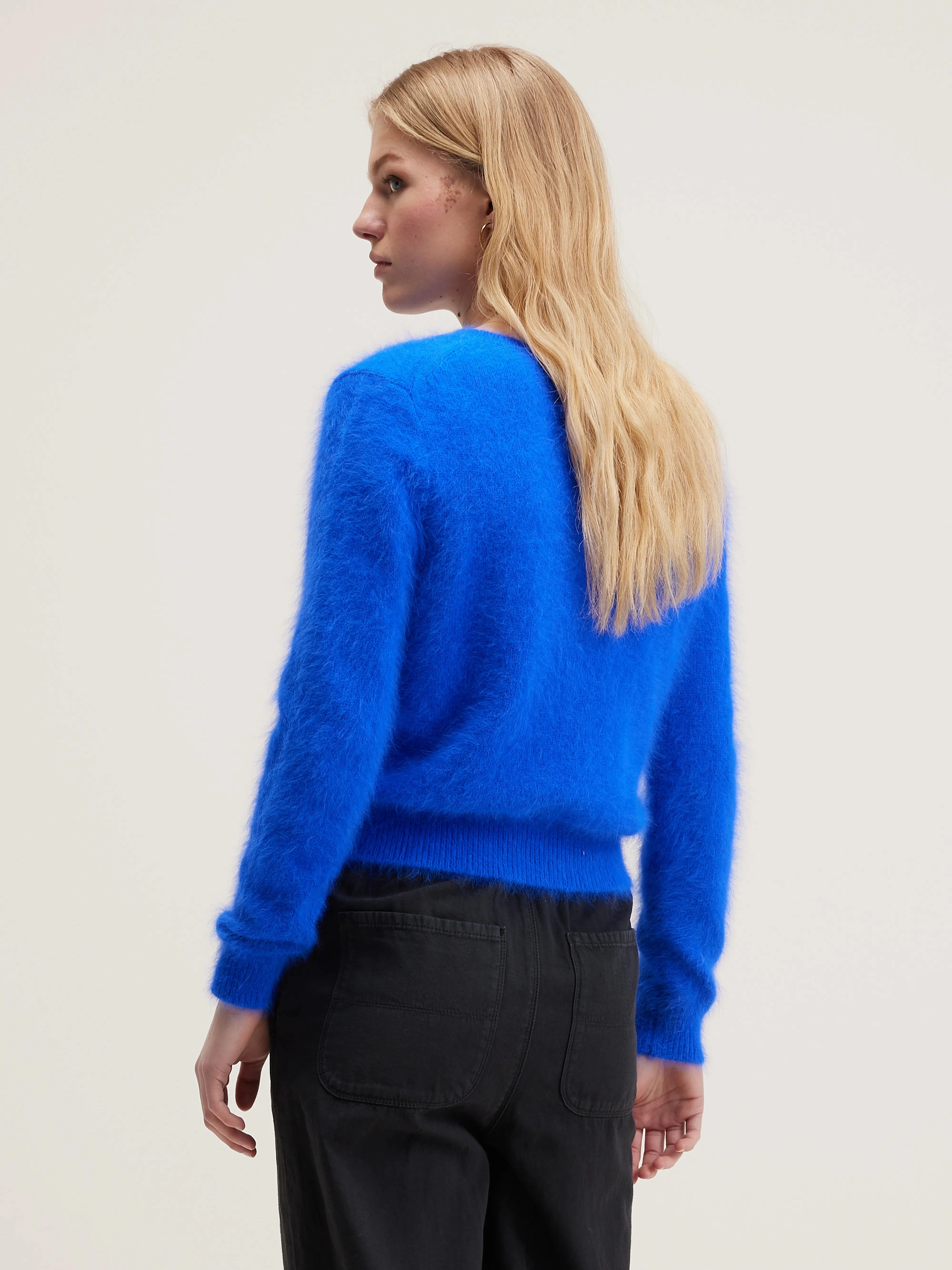 TemperatureRegulating Fabric Datti angora-blend sweater (242 / W / LAZULI)