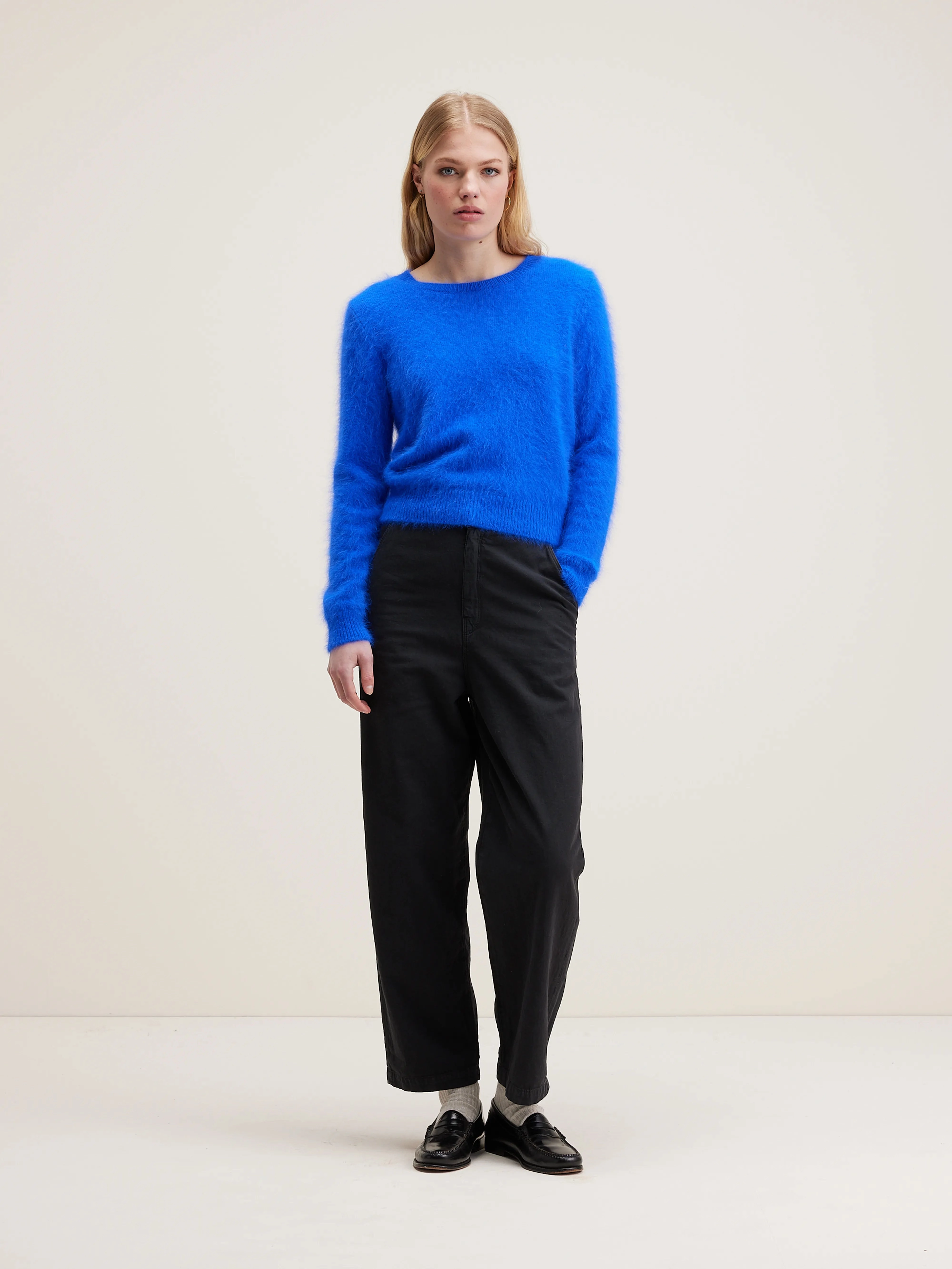 Datti angora-blend sweater (242 / W / LAZULI) Relaxed Outfit Polished Edge