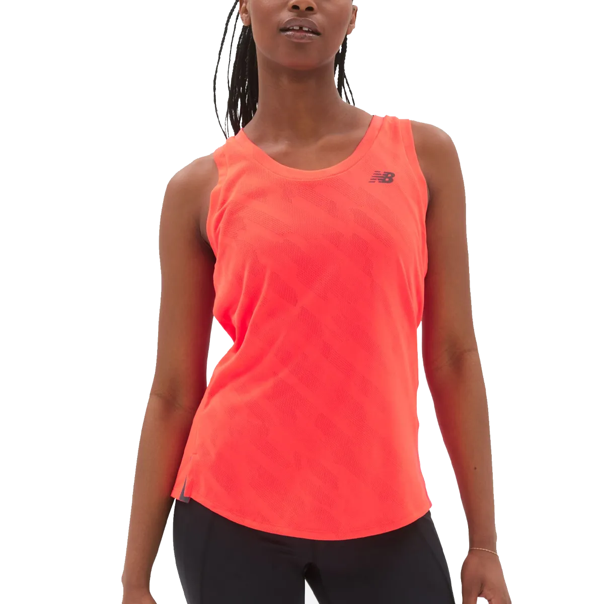 Flexible Neckline Functional Fit Women's Q Speed Jacquard Tank