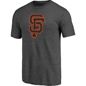 Men's Giants Triblend Logo Short Sleeve Soft Breathable