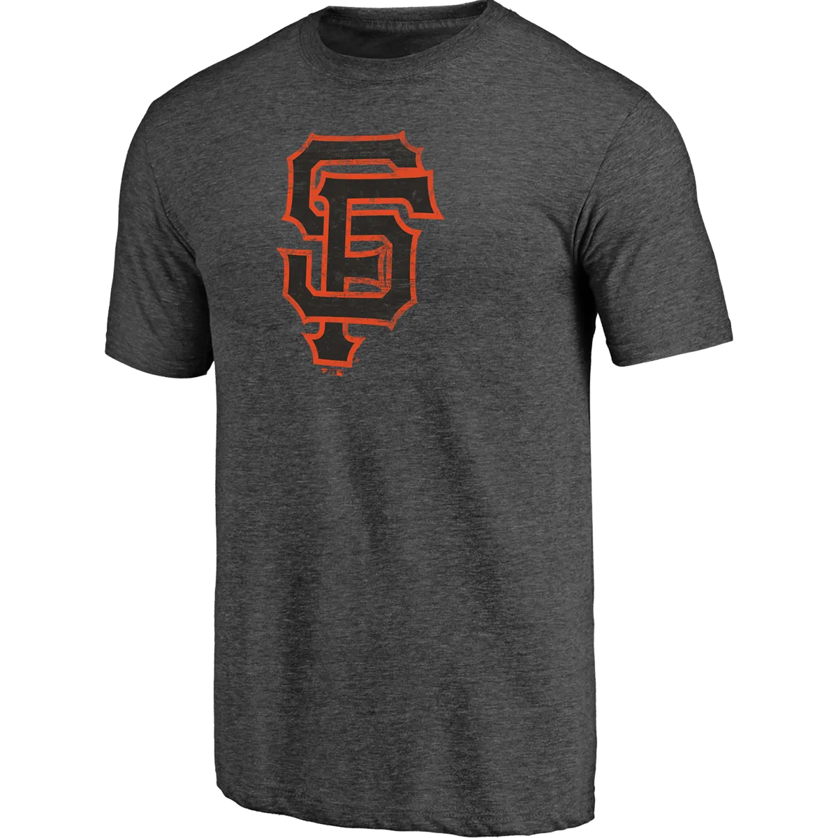 Men's Giants Triblend Logo Short Sleeve High-Quality Fabric