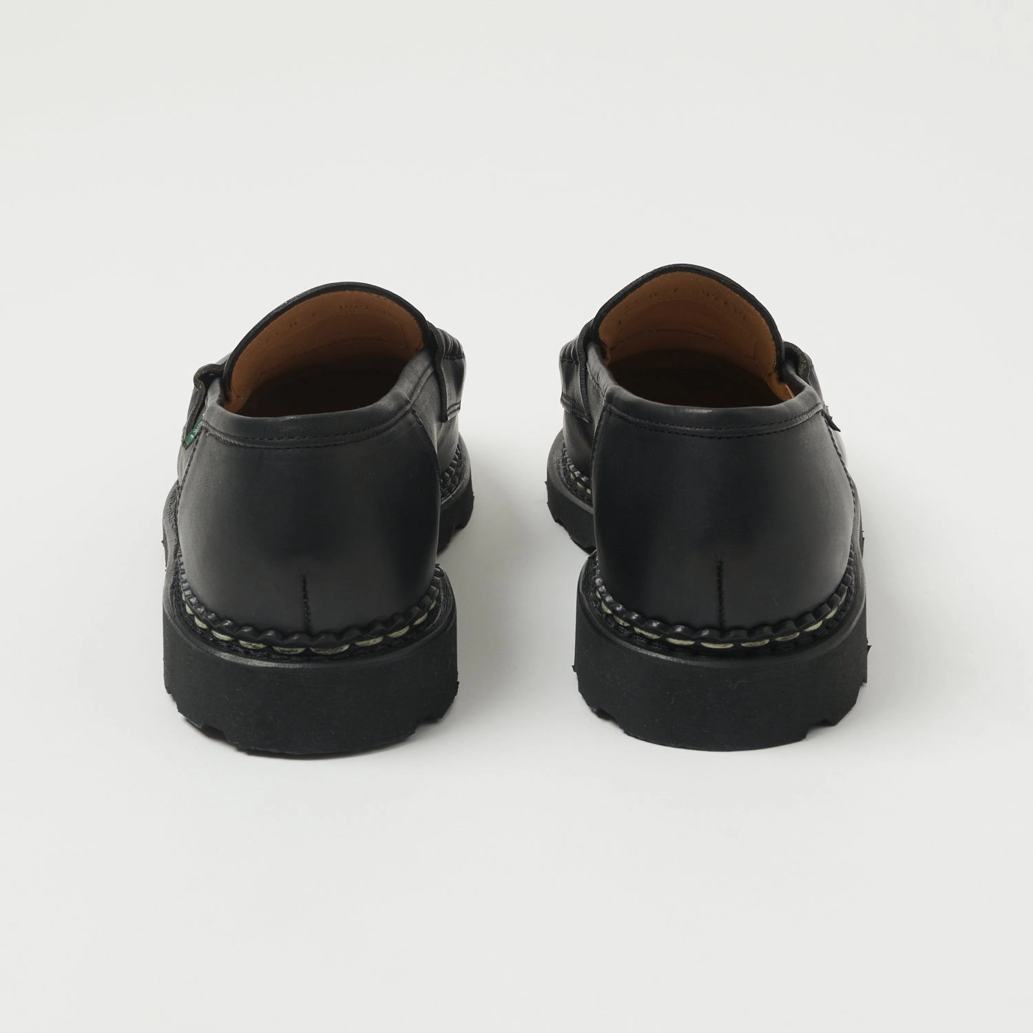 Foot Health Flats Paraboot Reims Marche Loafer - Black Lisse Noir