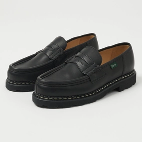 Paraboot Reims Marche Loafer - Black Lisse Noir Reliable Support
