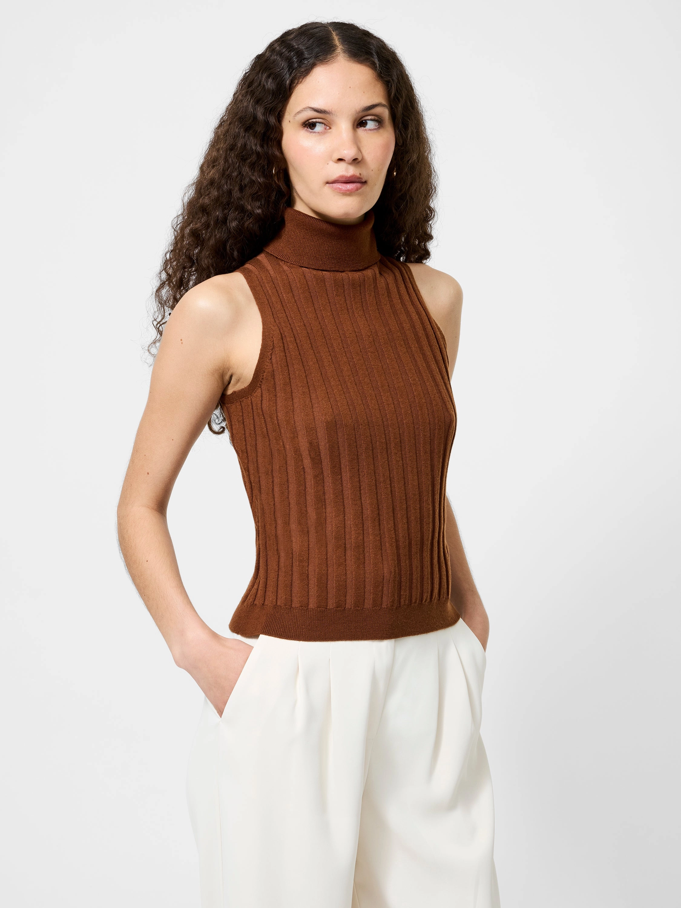 Turtleneck Tank Sweater Seasonal Trend Street Layer