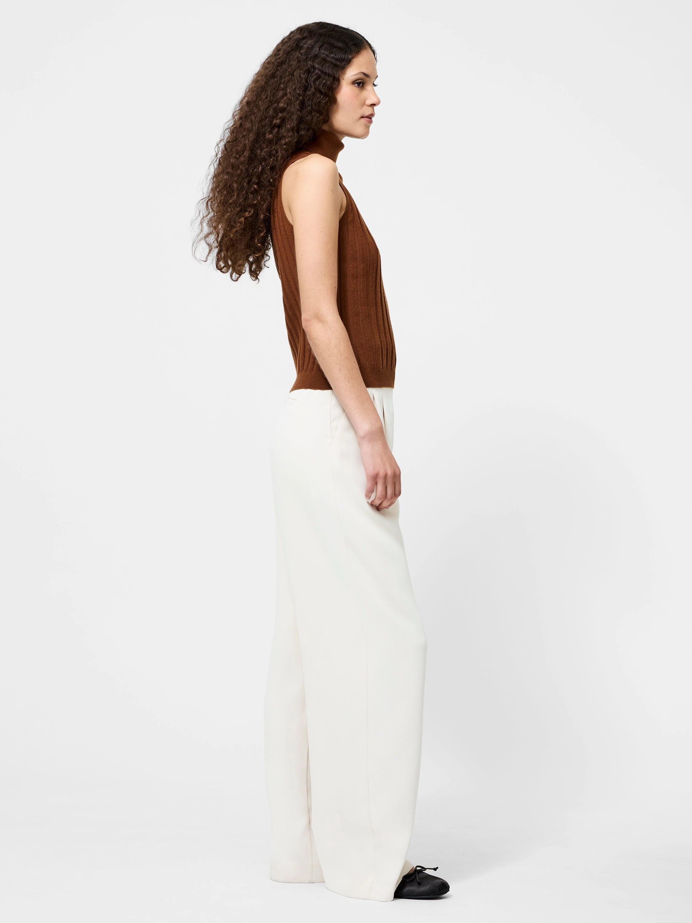 Turtleneck Tank Sweater Eco Friendly Fibers