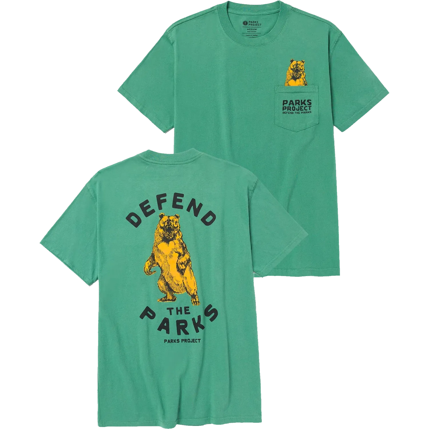 Floral freshness Defend The Parks Bear Pocket Tee