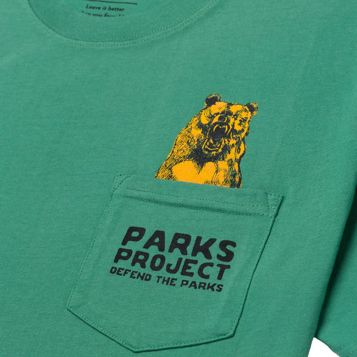 Summer Ready Weekend Comfort Wear Defend The Parks Bear Pocket Tee