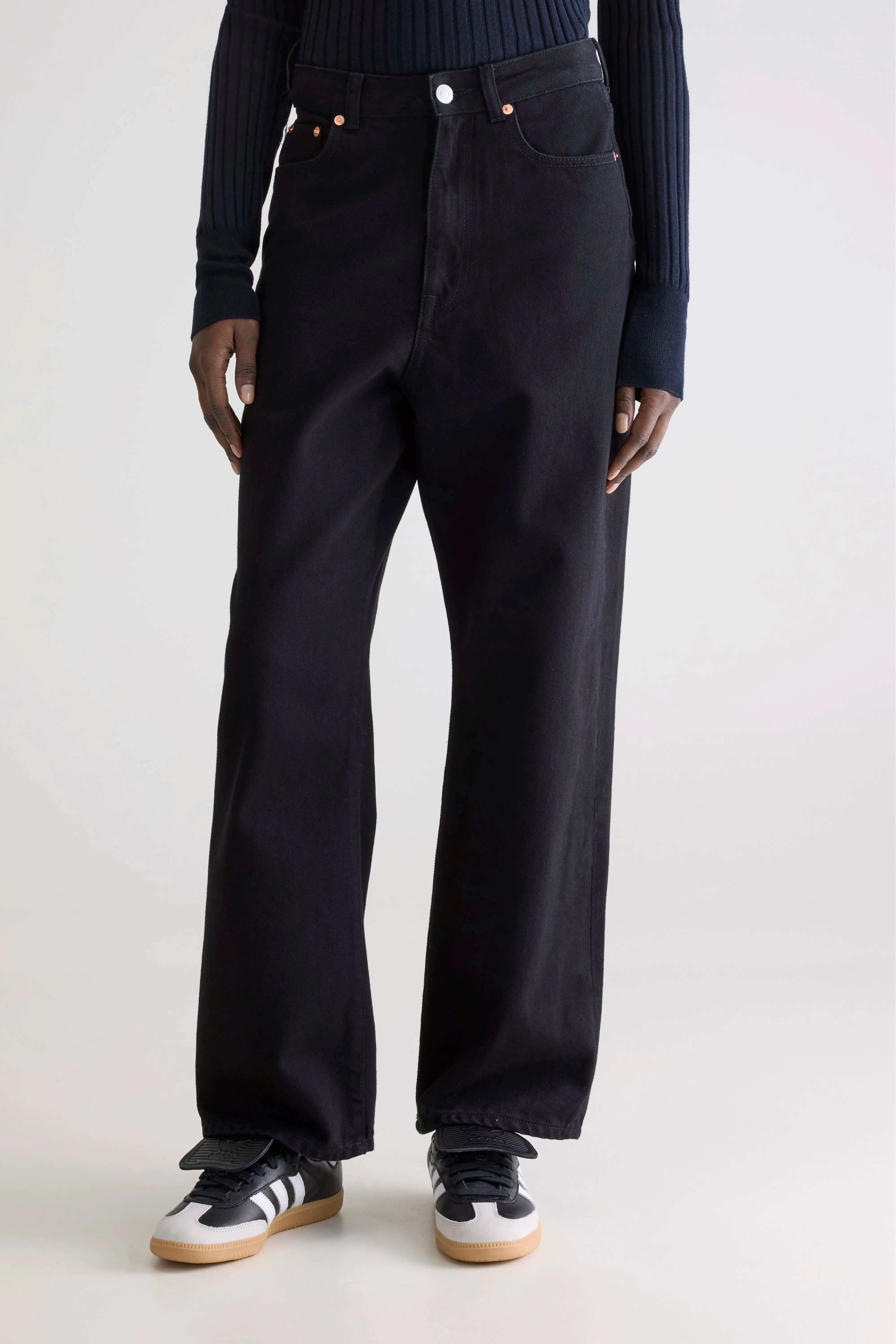 Denim N. 61 wide jeans (252 / W / BLACK RINSE) Outerwear Friendly Street Inspired